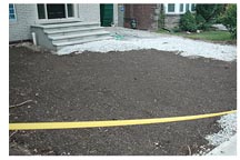 soil and gravel replaces interlock border= soil and gravel replaces interlock border=