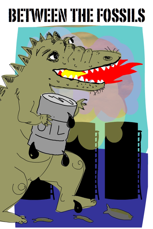 Fossil  Dinosaur illustration by Franke James