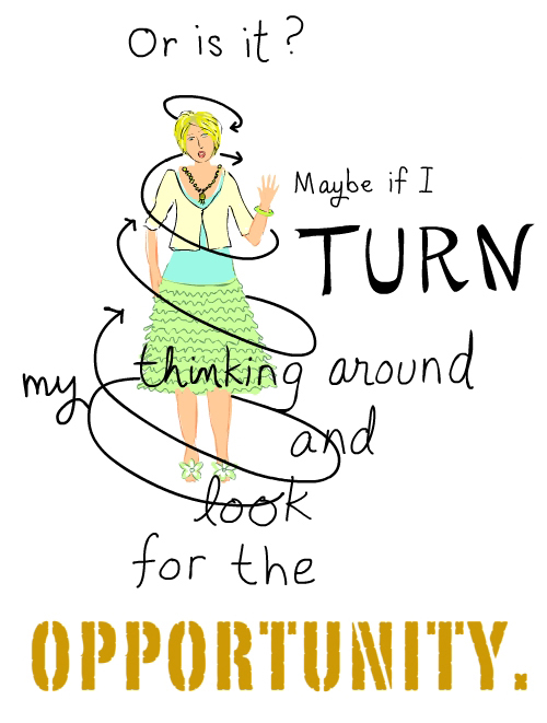 turn thinking around illustration by franke james
