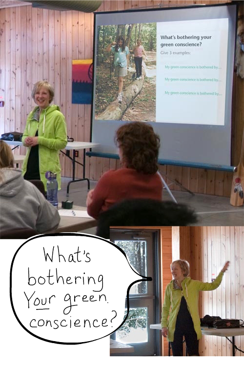 Franke James at Canadian Ecology centre, photo by Coral Mason