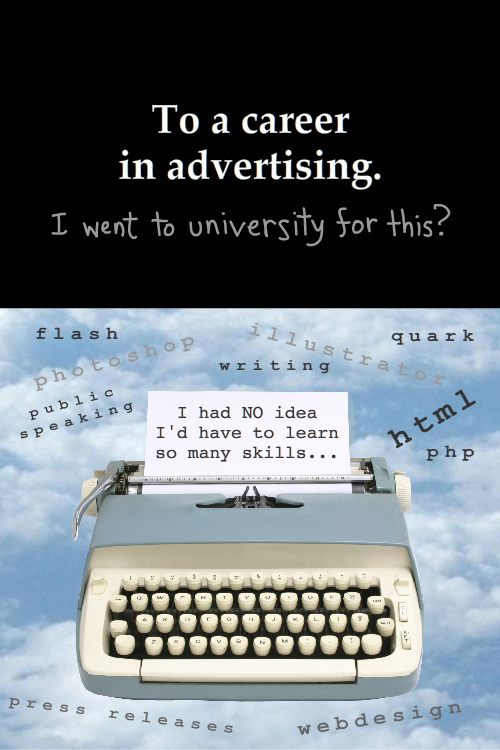 photo collage by Franke James; typewriter from istockphoto/tradigi