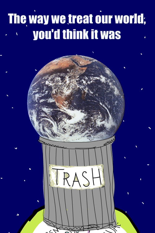 disposable earth illustration by Franke James