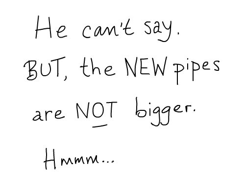 pipes are not bigger Franke James photo