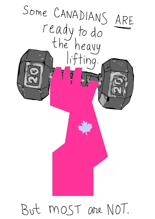 Heavy lifting illustration