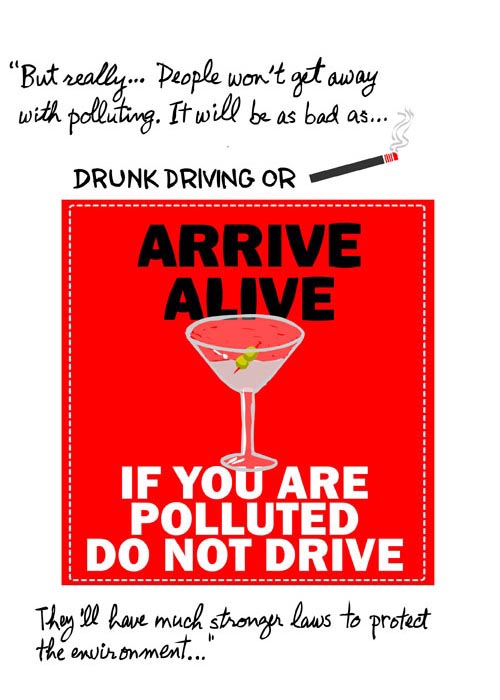 franke james illustration of polluting will be like drunk driving franke james illustration of polluting will be like drunk driving