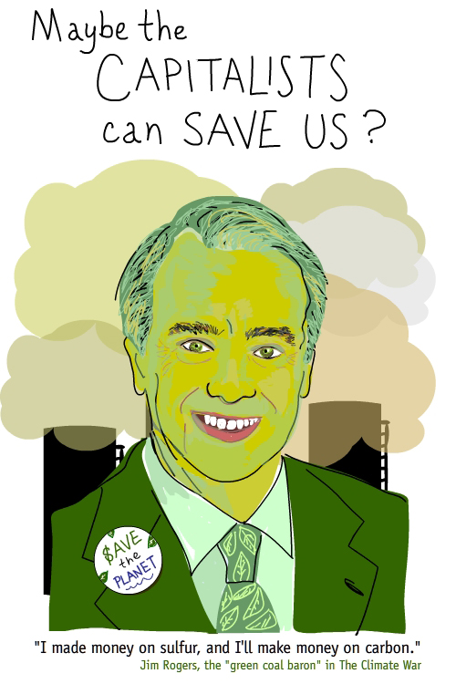 Illustration of Jim Rogers by Franke James, based on press photo