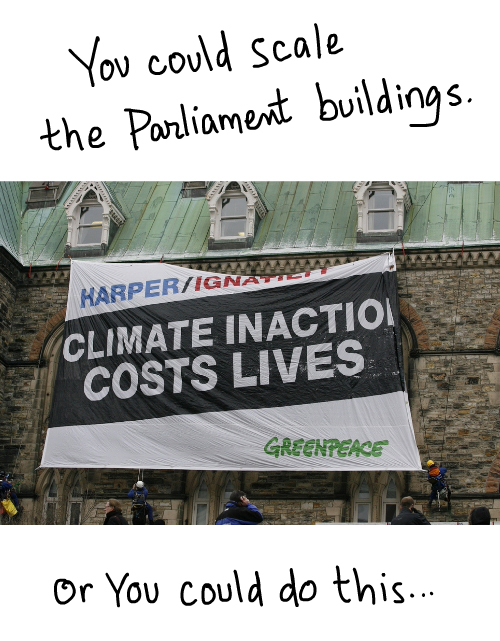 Greenpeace Canada photo of Ottawa action Dec 7 2009