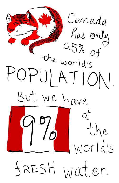 Fat Cat, population and fresh water illustration by Franke James Fat Cat, population and fresh water illustration by Franke James