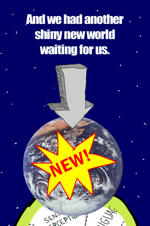 shiny new earth illustration by Franke James