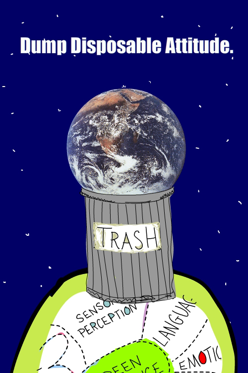 disposable earth illustration by Franke James