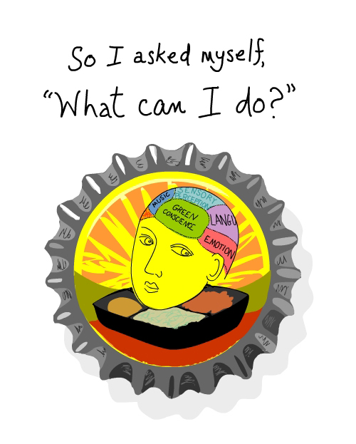 bottle cap drawing by Franke James from 2009 No One Will Know essay