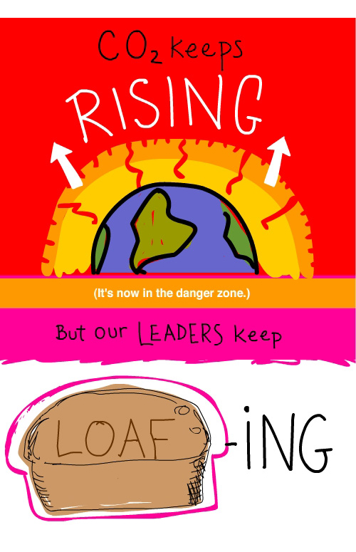 CO2 rising. leaders loafing CO2 rising drawing by Franke James
