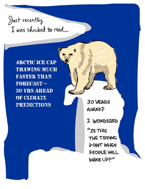 arctic ice cap thawing much faster than predicted alt=