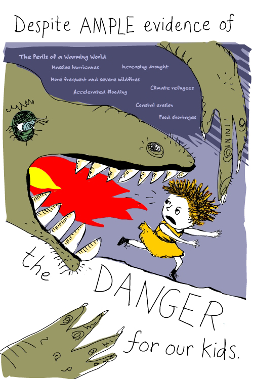 dragon and child illustration by Franke James