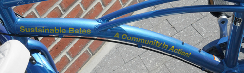 photo of free bikes available for use at Bates College by Franke James