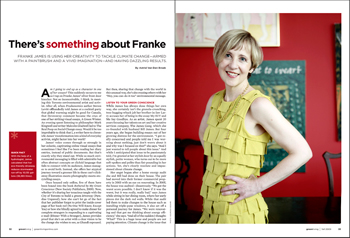 Photo of Franke James by Kourosh Keshiri for Green Living Magazine