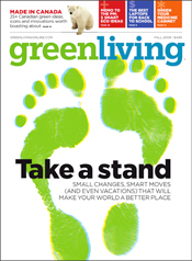 Green Living Magazine cover, Autumn 2009