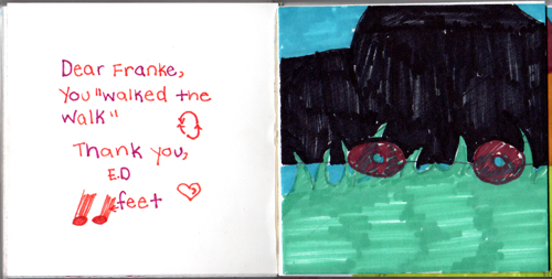Dear Franke, You walked the walk. Thank you, E.D. Dear Franke, You walked the walk. Thank you, E.D.