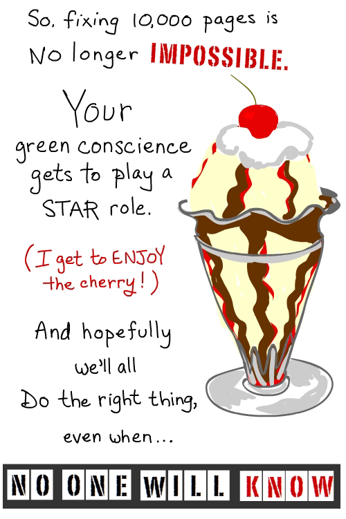sundae with cherry illustration by franke james