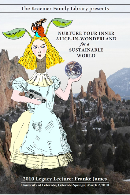 University of Colorado poster and photo of the Garden of the Gods by Franke James