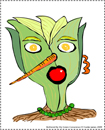 vegehead bookplates for download, illustrations by franke james