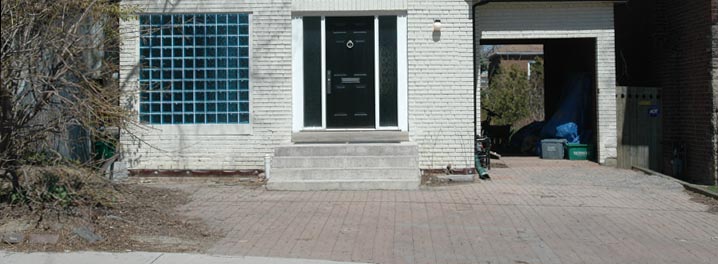 James existing 1986 interlock driveway that she wants to replace