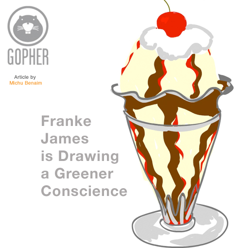 Gopher with sundae