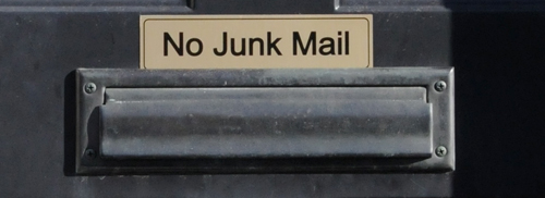 no junk mail collage photo by Franke James