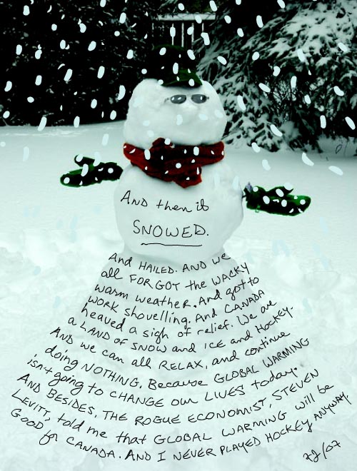 Snowman Photo-illustration copyright Franke James 2007
