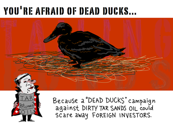 You're afraid of dead ducks -- illustration by Franke James 