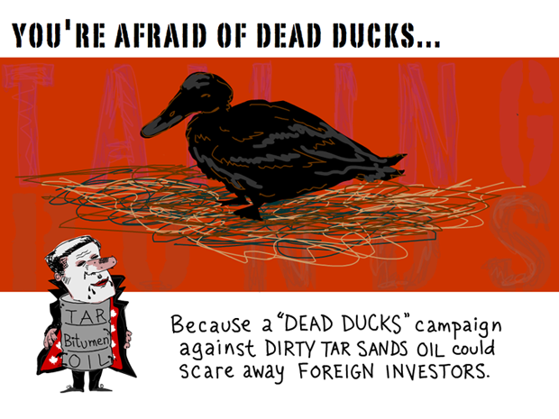 You’re afraid of dead ducks -- illustration by Franke James 