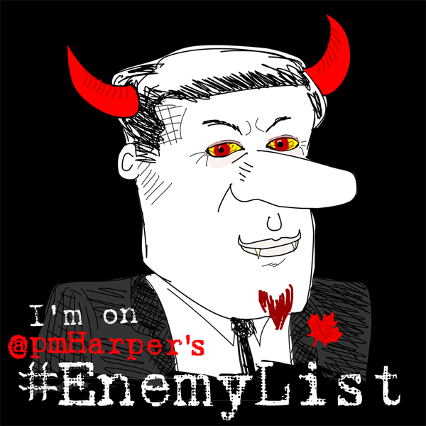 Illustration Harper's Enemy List by Franke James