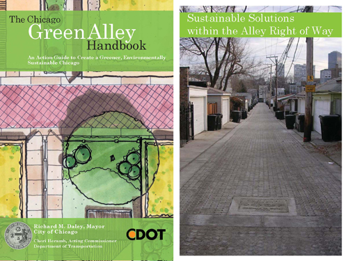 Chicago green alleys project cited in University of Cincinnati lecture by Franke James