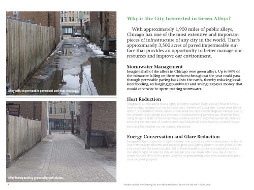 Chicago green alleys project cited in University of Cincinnati lecture by Franke James
