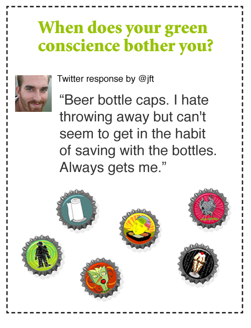 twitter interview re: beer caps; illustration by Franke James
